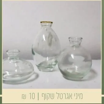 מיני אגרטל שקוף